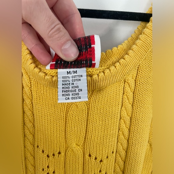 Vintage Yellow Knit Tank Top - Picture 4 of 4